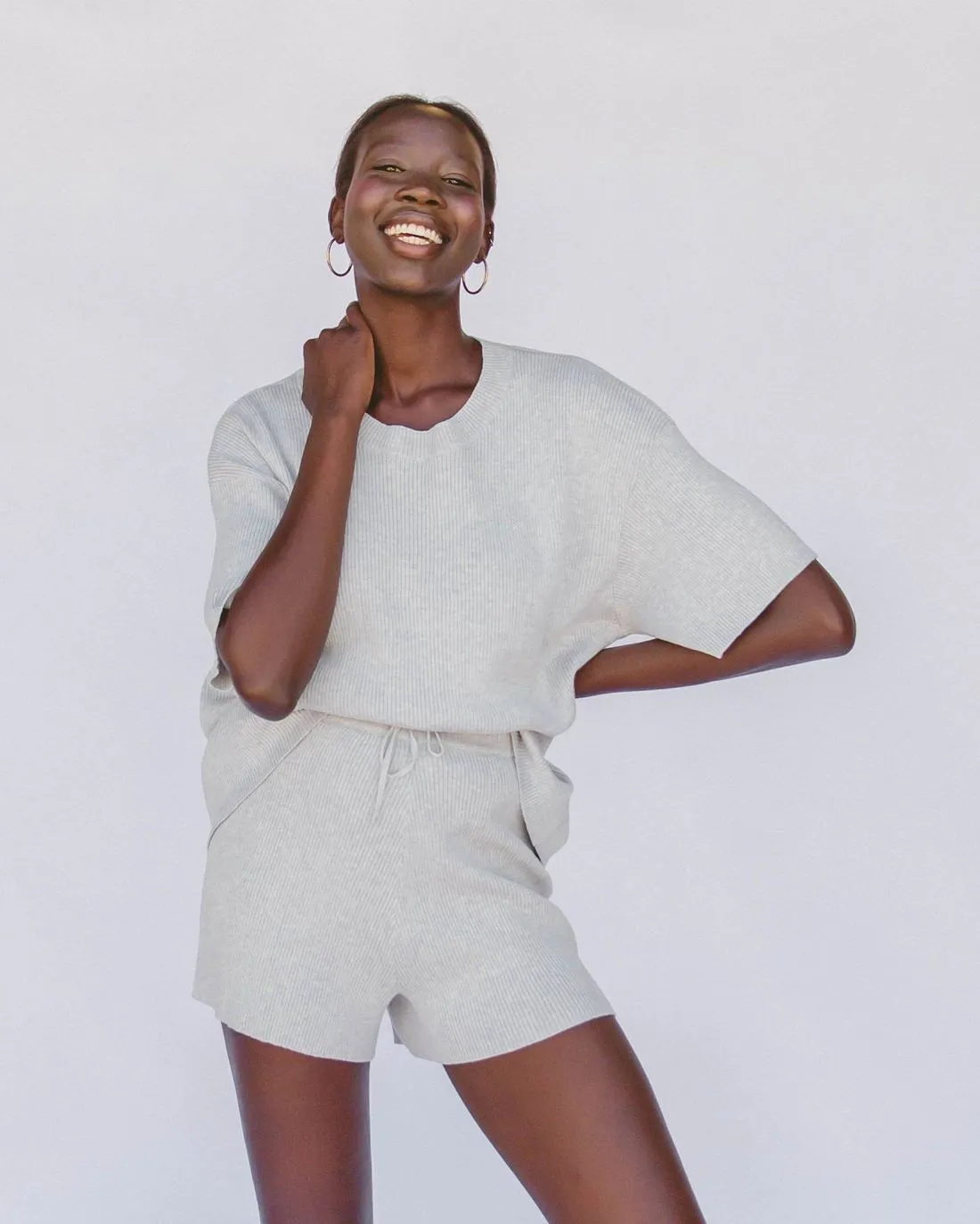 Alex Knit Shorts | Blue Marle