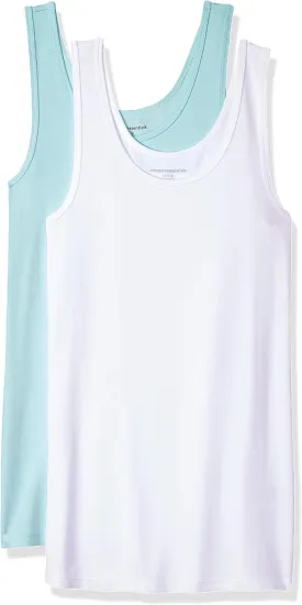 Amazon Essentials Women's Slim-Fit Tank Top, Pack of 2