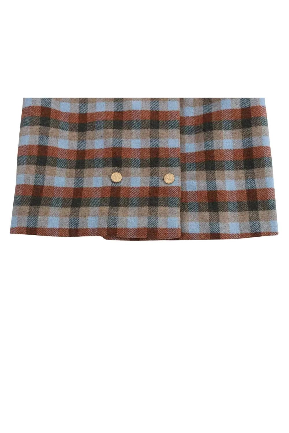 'Anita ' Short Length Color-Blocked Tweed Jacket
