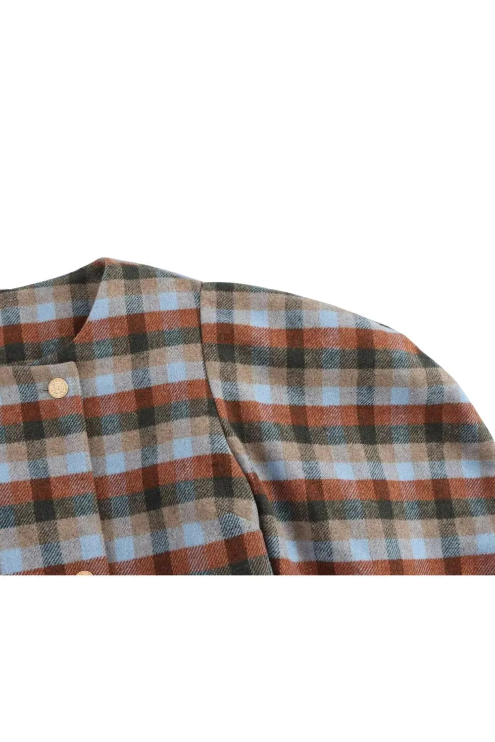 'Anita ' Short Length Color-Blocked Tweed Jacket