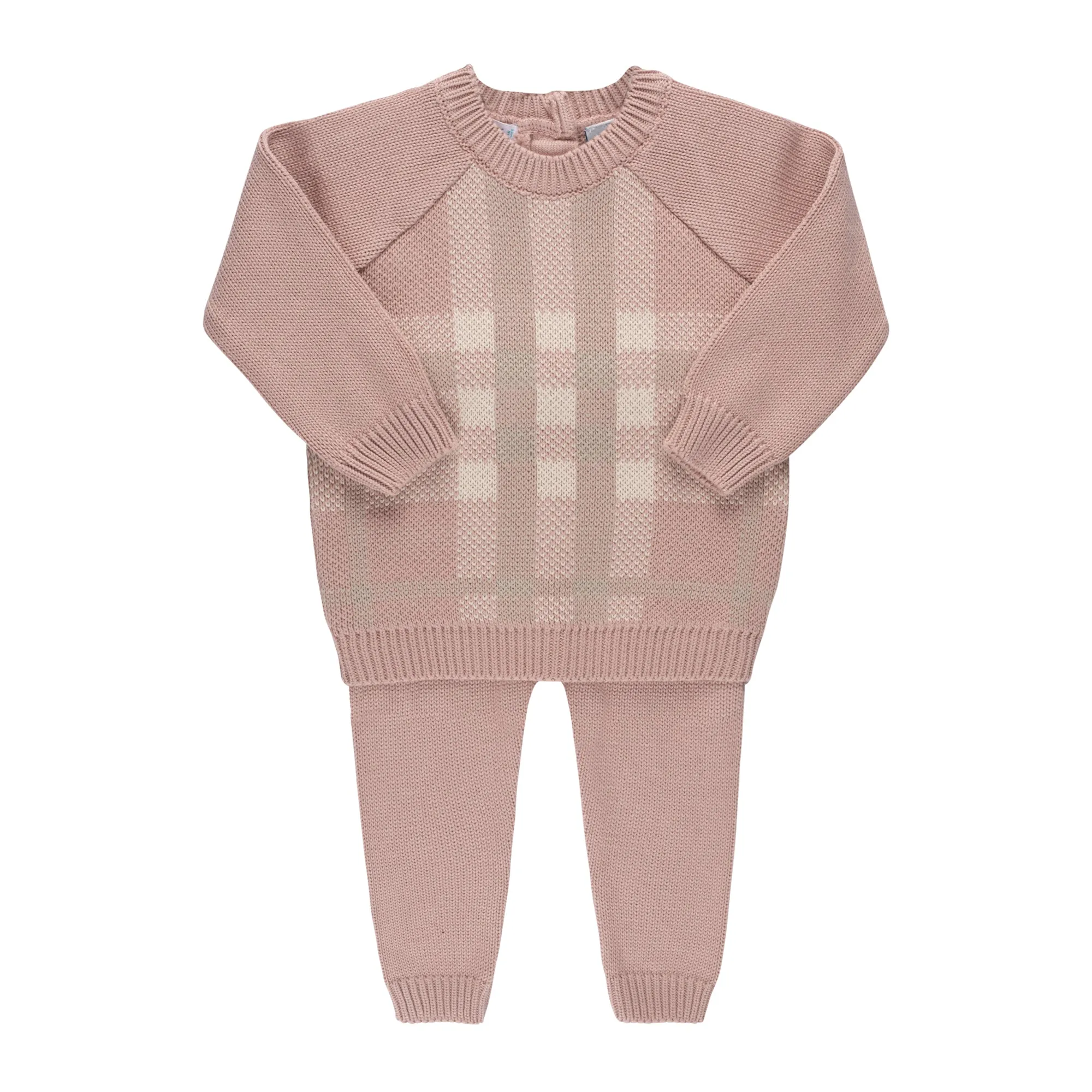 Baby Plaid Sweater Set