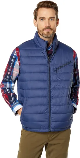 Cole Haan Men's Quilted Puffer Vest with Chest Zip Pocket