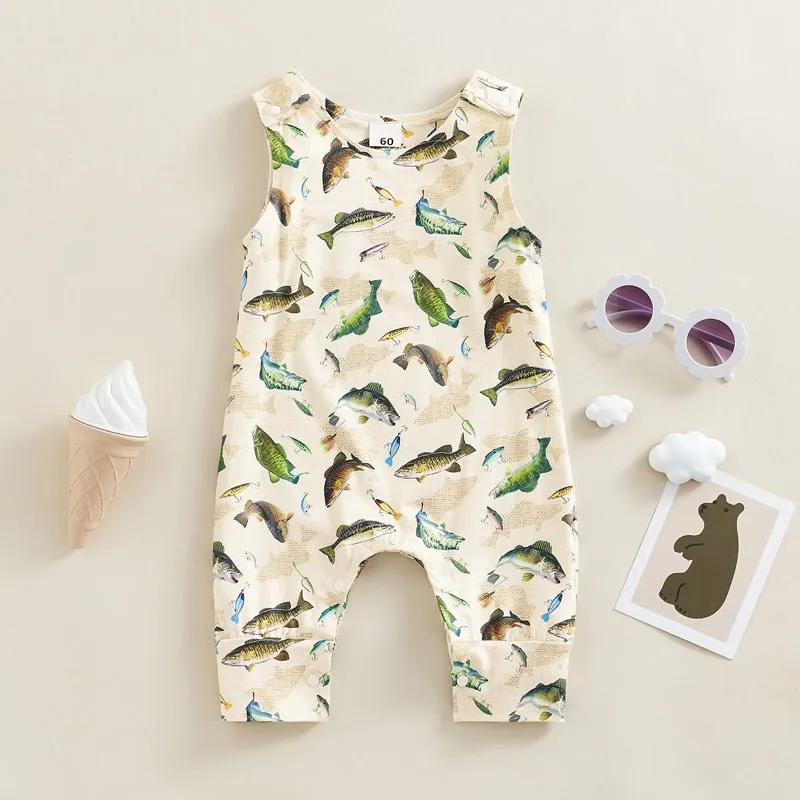 Davie Dino Fish Romper