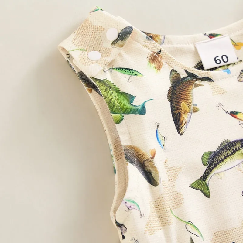 Davie Dino Fish Romper
