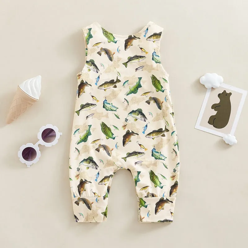 Davie Dino Fish Romper