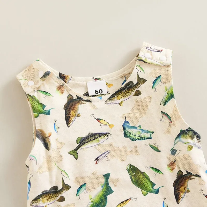 Davie Dino Fish Romper