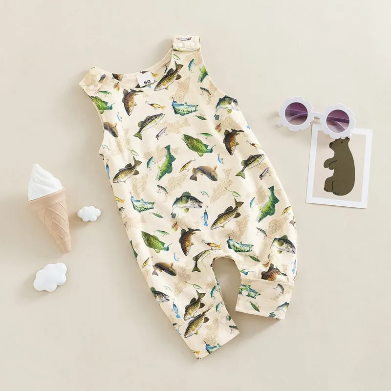 Davie Dino Fish Romper
