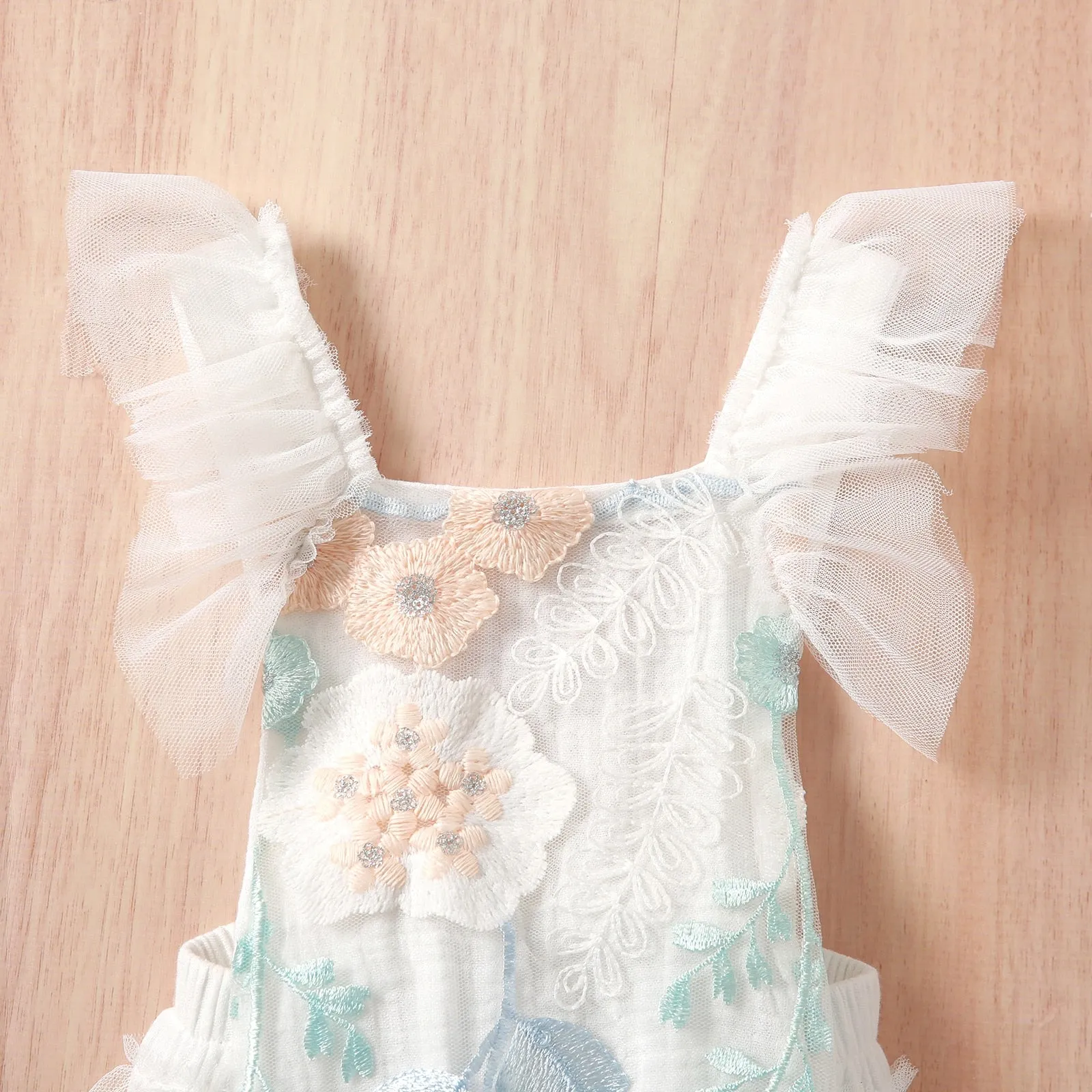 Embroidered Floral Felicity Romper
