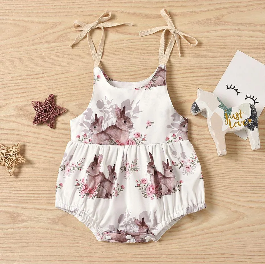 Floral Bunny Romper