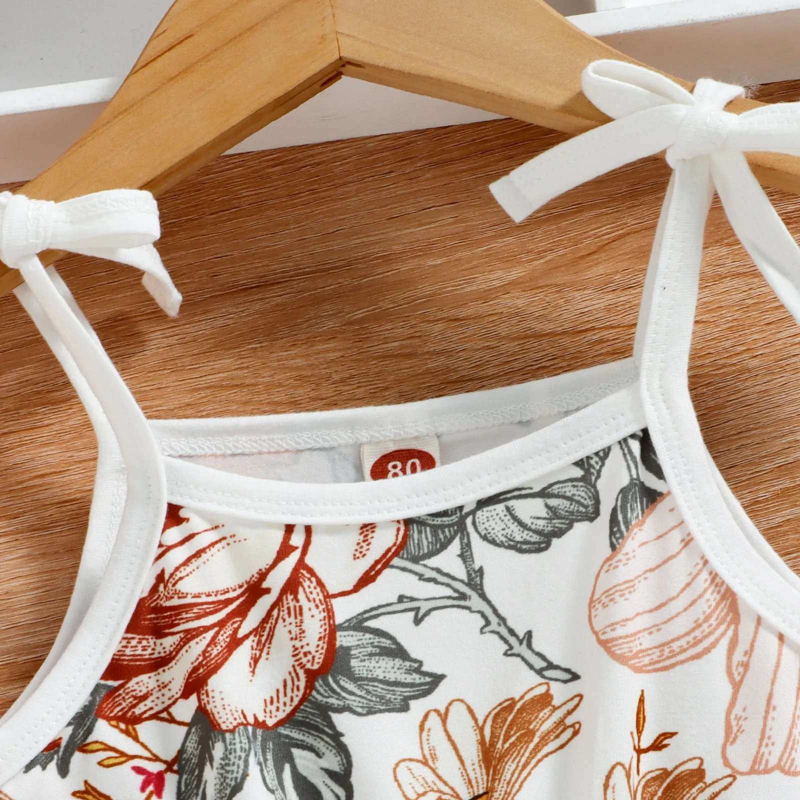Floral Summer Bell Bottom Romper