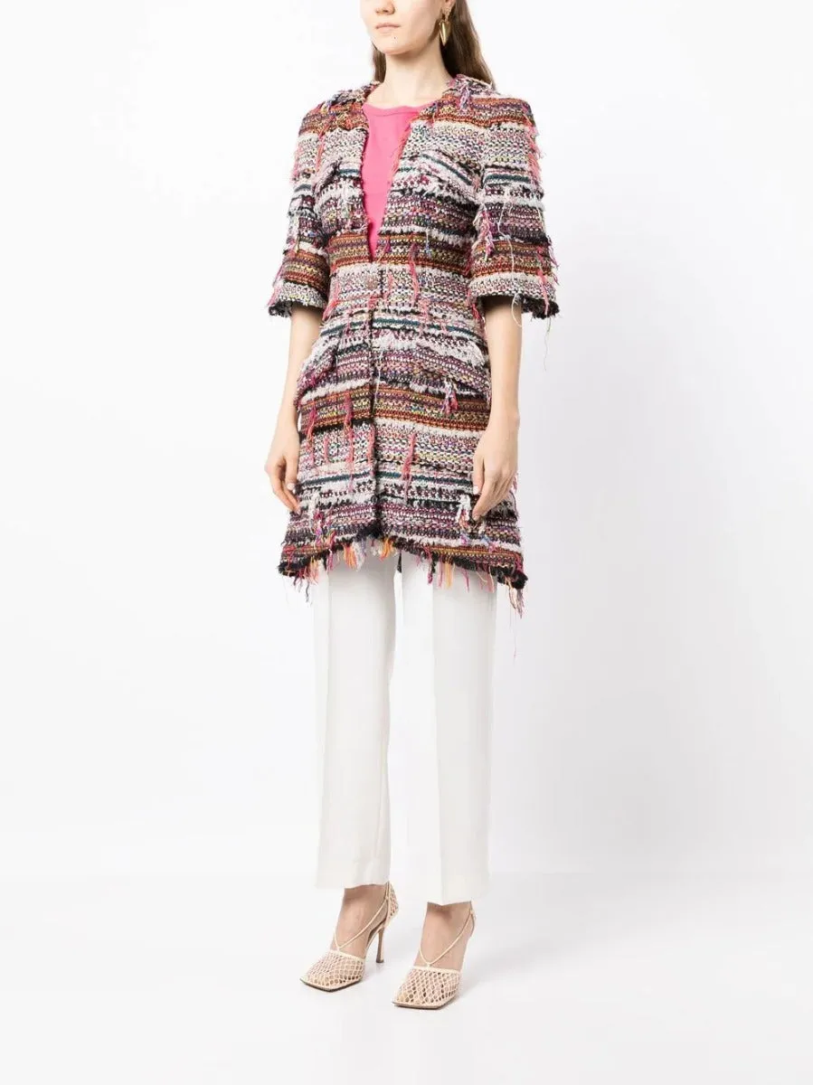 Frayed Tweed Coat