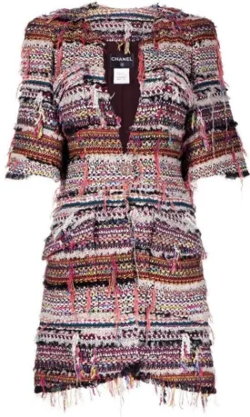 Frayed Tweed Coat