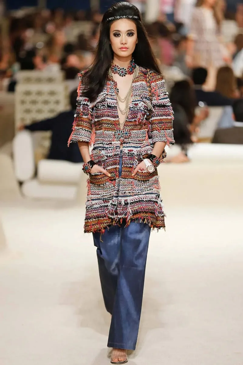 Frayed Tweed Coat