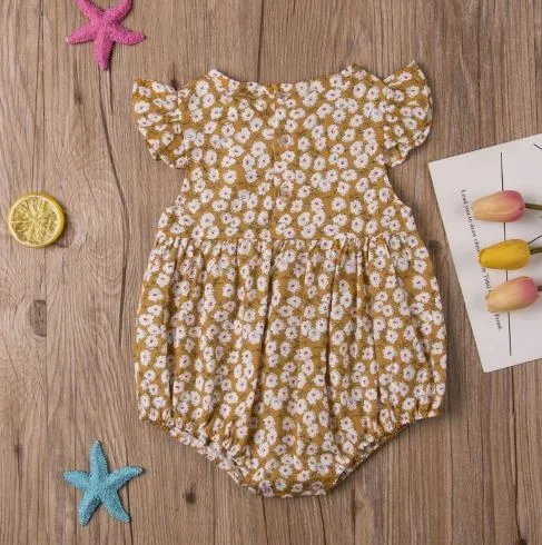 Frilled Floral Romper