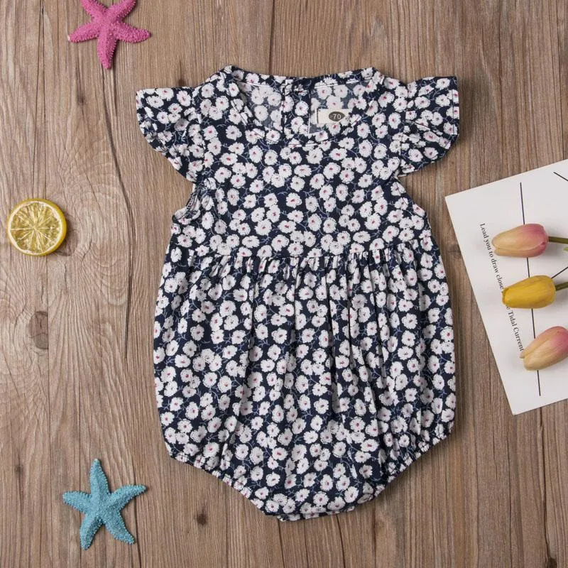 Frilled Floral Romper