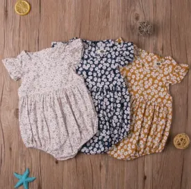 Frilled Floral Romper