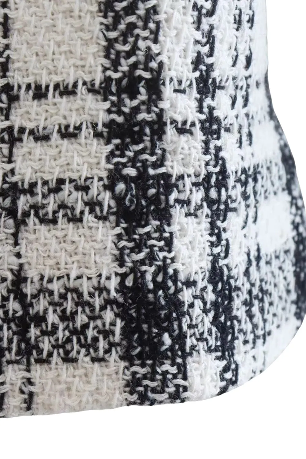 'Galina' Tweed Check Short Blazer