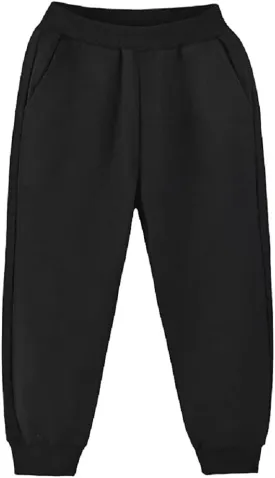 Girls Boys Sweatpants Toddler Baby Pants Kids Jogger Solid Cotton Casual Pull On Active Playwear