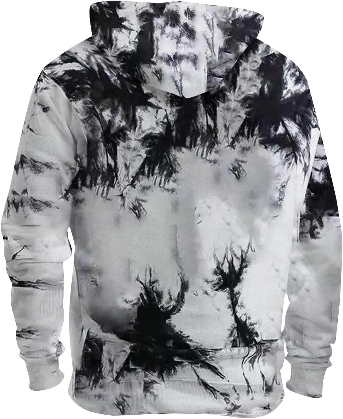 GOFULY Mens Sweatshirt Hoodie Lightweight Fall Tie Dye Hoodies Long Sleeve Pullover Sweatshirts Drawstring Shirt With Pocket