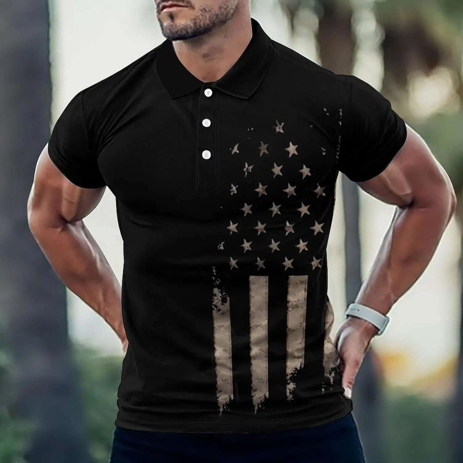 Golf Shirts for Men,Dry Fit Athletic Short Sleeve Polo Shirts,Performance 4 Way Stretch Golf Polos with UPF 50