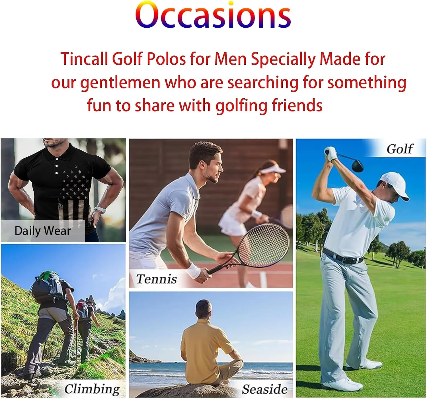 Golf Shirts for Men,Dry Fit Athletic Short Sleeve Polo Shirts,Performance 4 Way Stretch Golf Polos with UPF 50