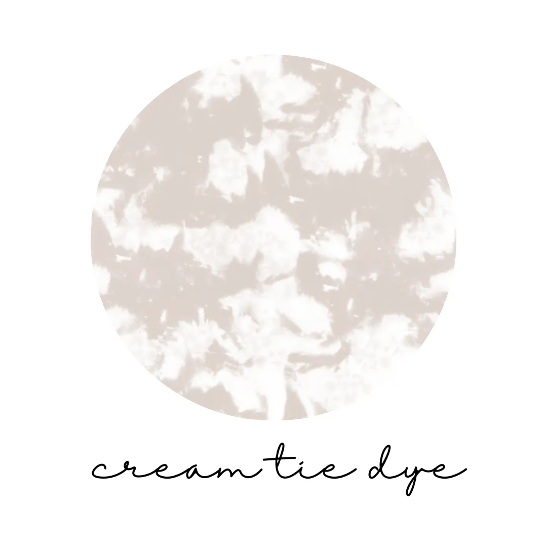 Organic Lounge Set in Cream Tie Dye