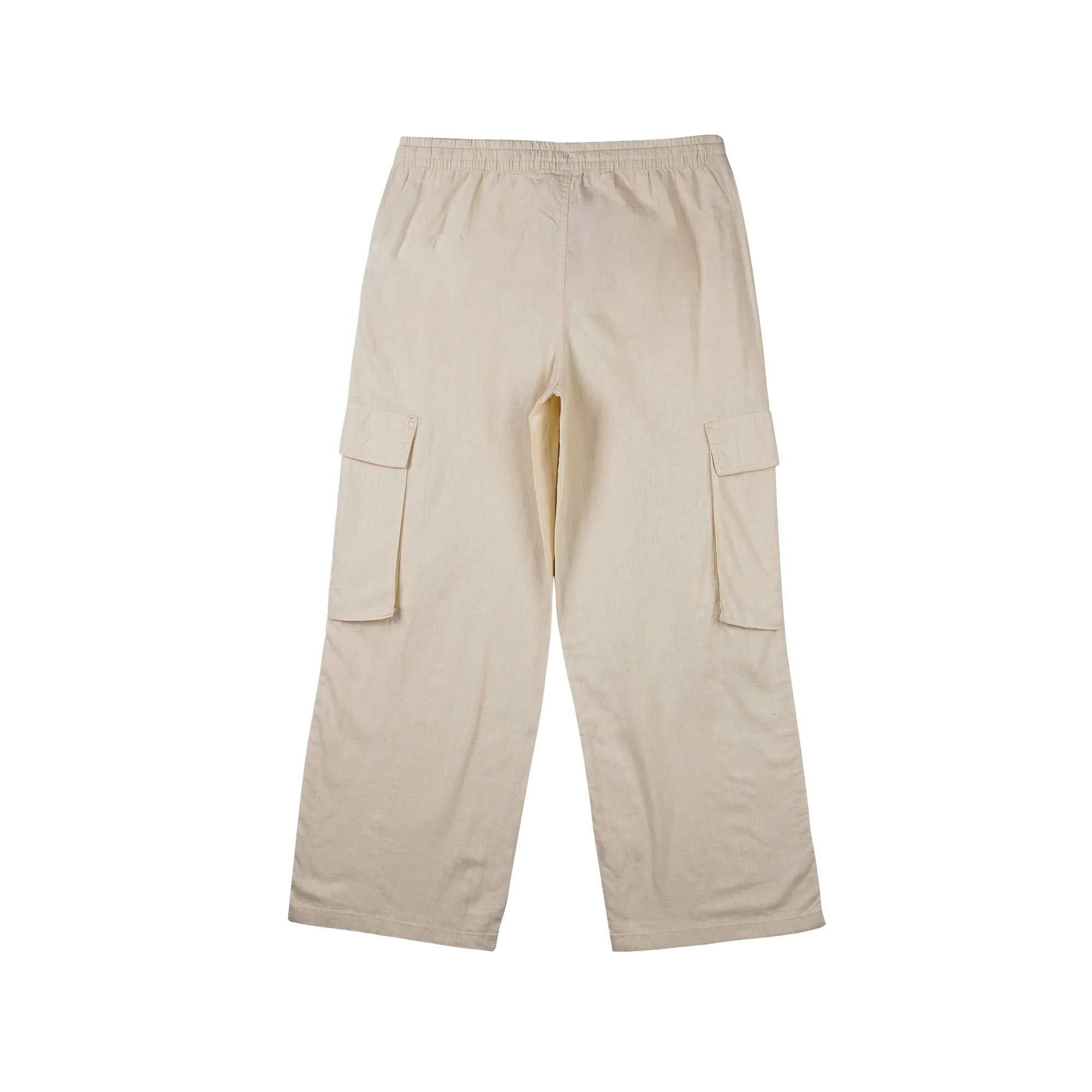 Petrol Ladies Basic Cargo Pants Mid-Rise Fitting Rinse Wash Fabric 162428 (Cream)