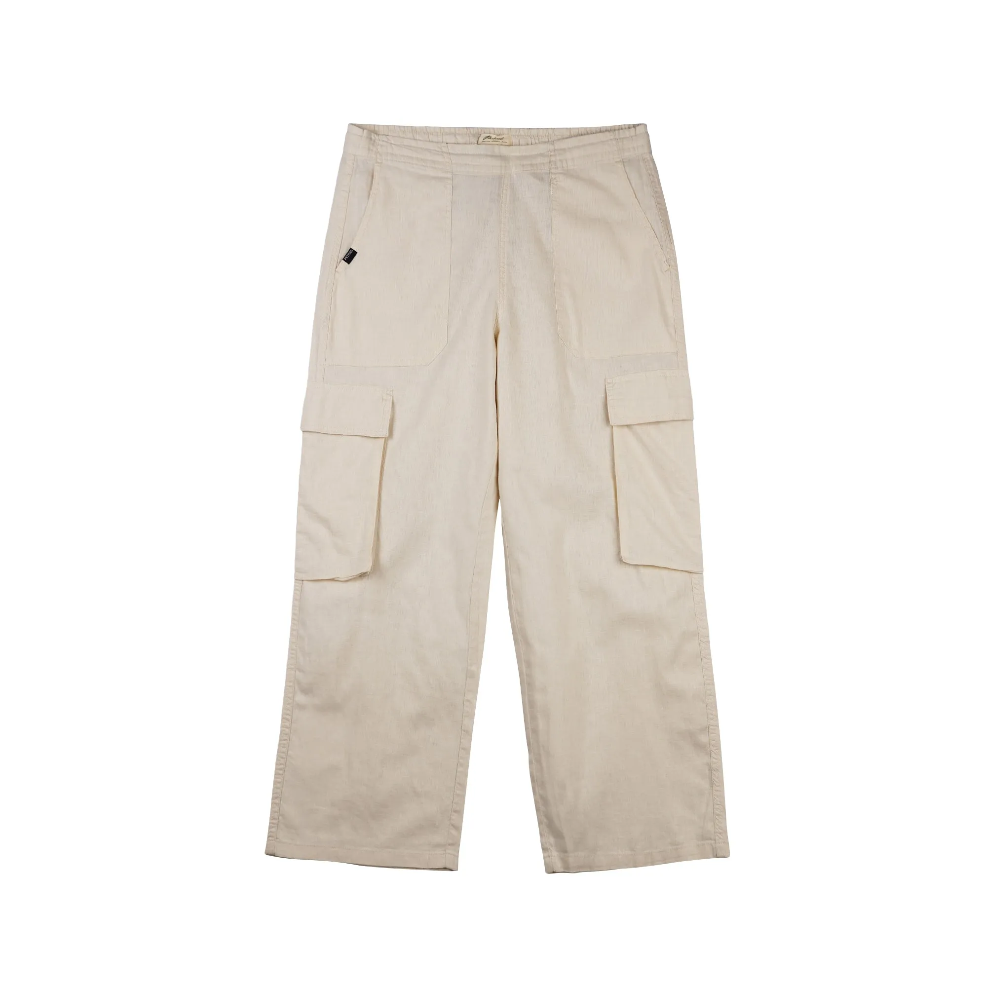 Petrol Ladies Basic Cargo Pants Mid-Rise Fitting Rinse Wash Fabric 162428 (Cream)