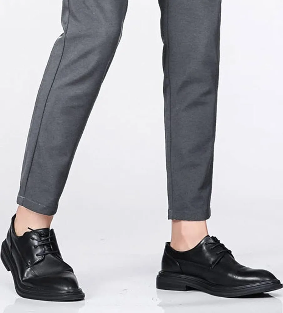 Plaid&Plain Men's 4-Way Flex Stretch Slim Fit Dress Pants