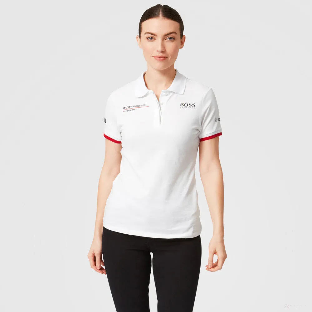 Porsche Womens Team Polo, White, 2022