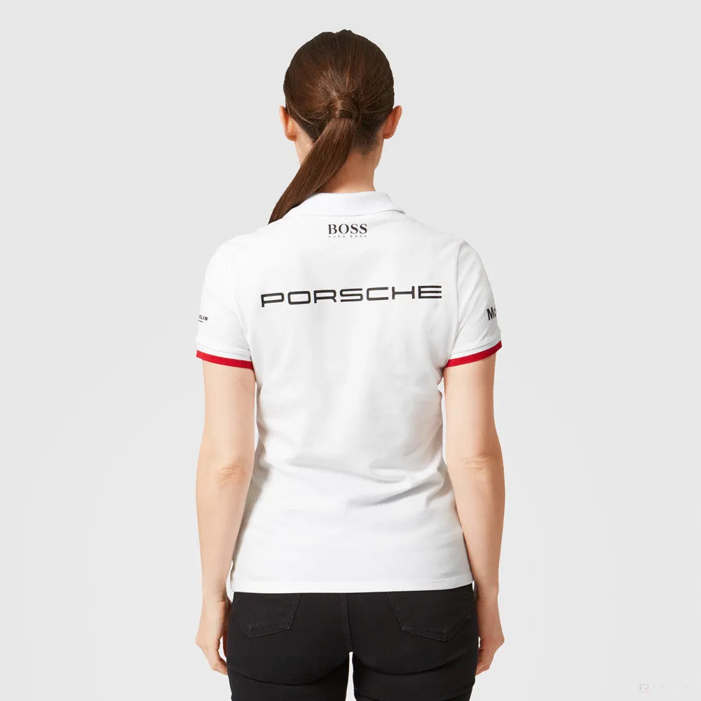 Porsche Womens Team Polo, White, 2022