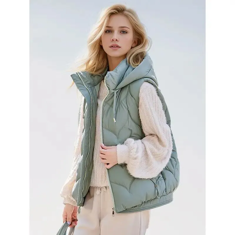 Puffer vest with Hoodie