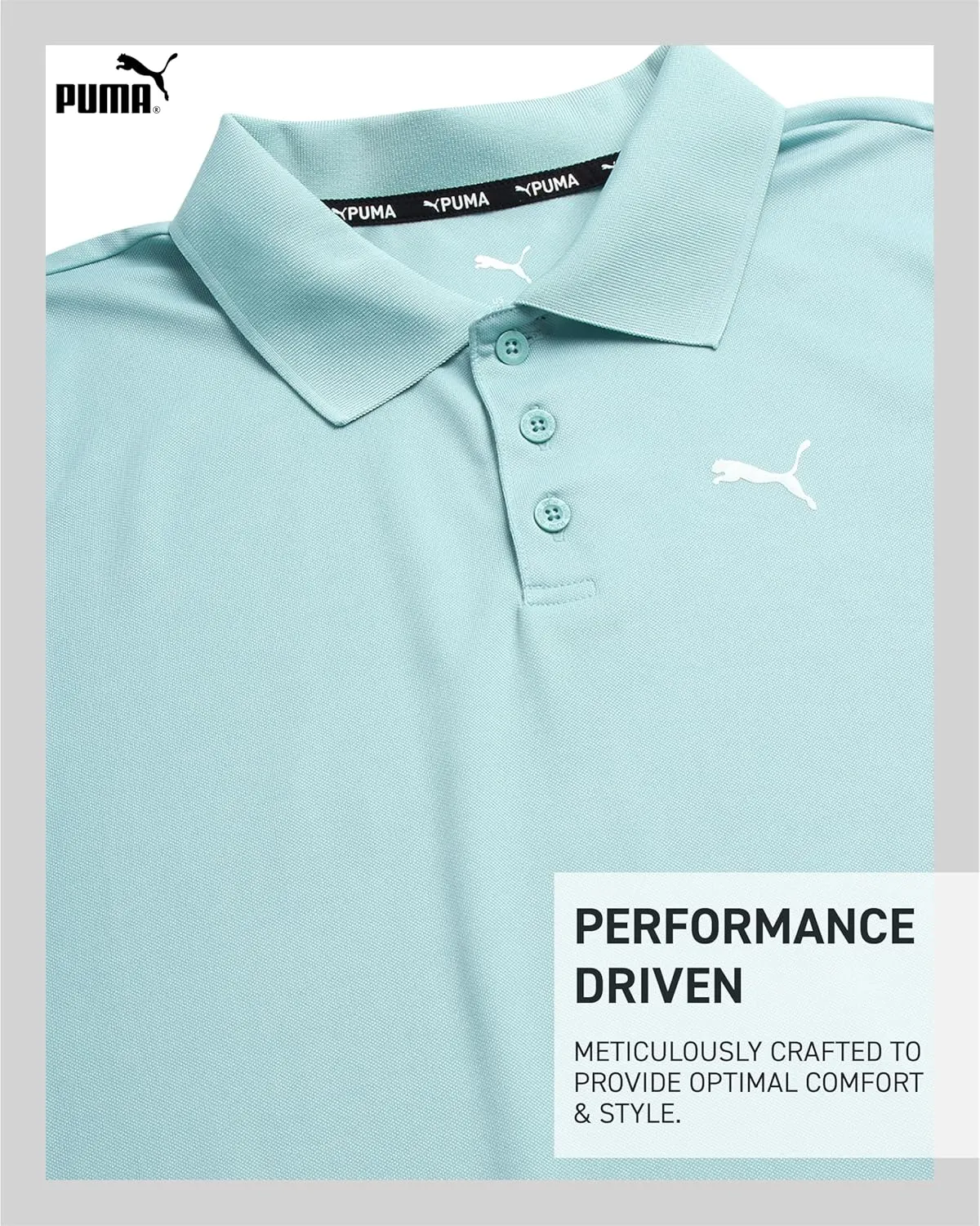 PUMA Boys Polo Shirt - Dry Fit Performance Button Closure Collared Short Sleeve Golf Polo Shirts for Boys (Sizes: 8-20)