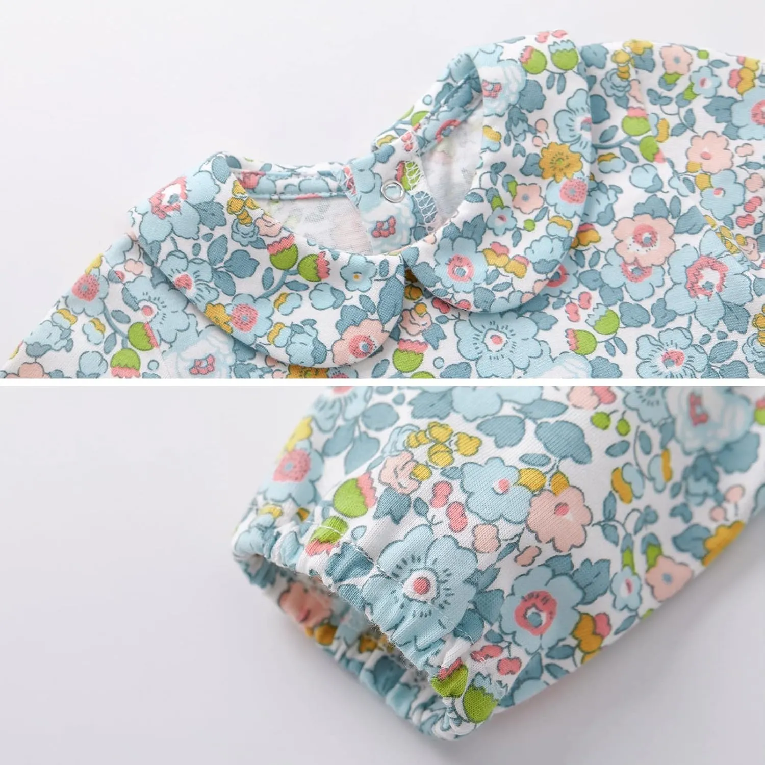 pureborn Baby Toddler Girl Dress with Bloomer Short and Long Sleeve Playwear Dress with Diaper Cover