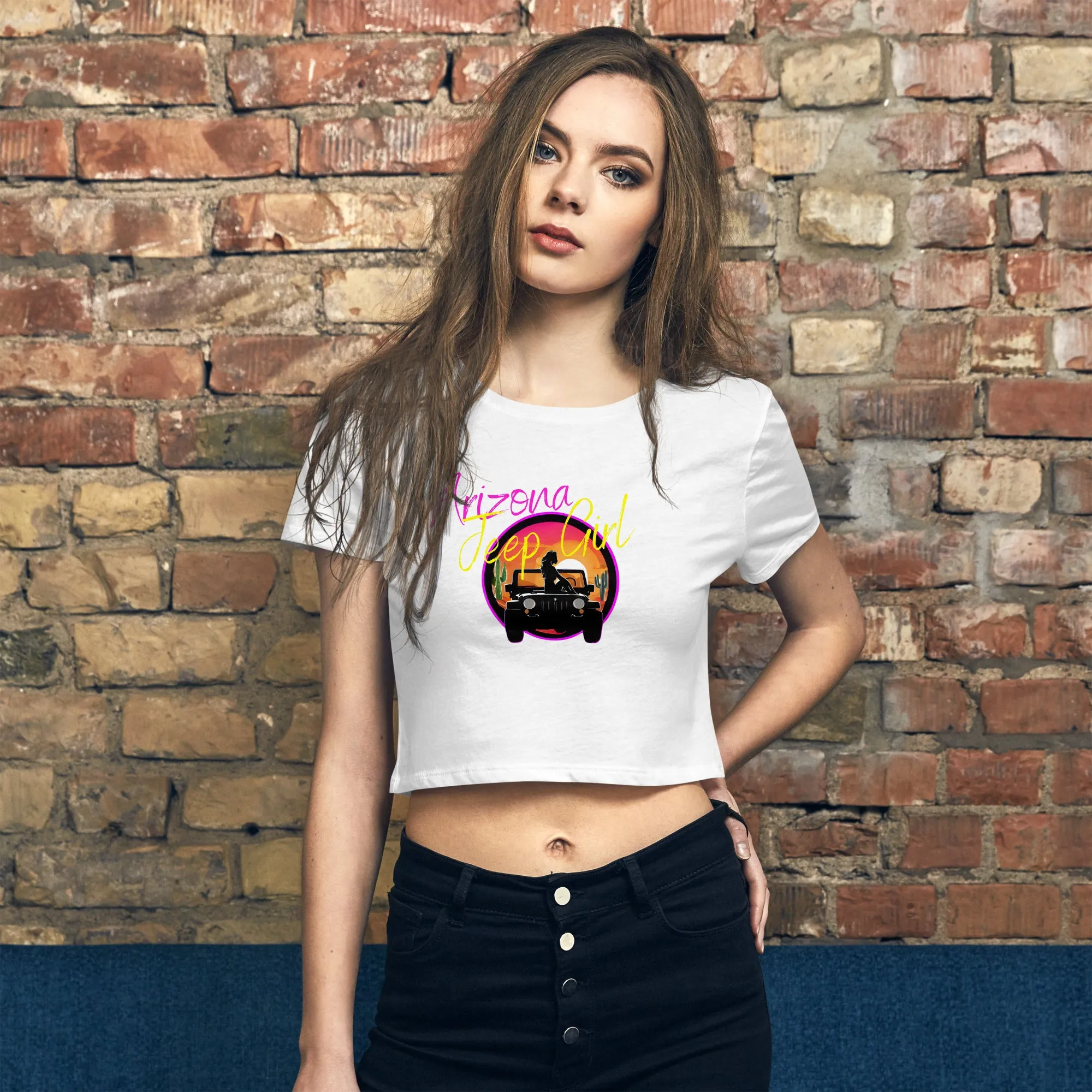 Shoreline Offroad Arizona Jeep Girl Women's Crop Tee