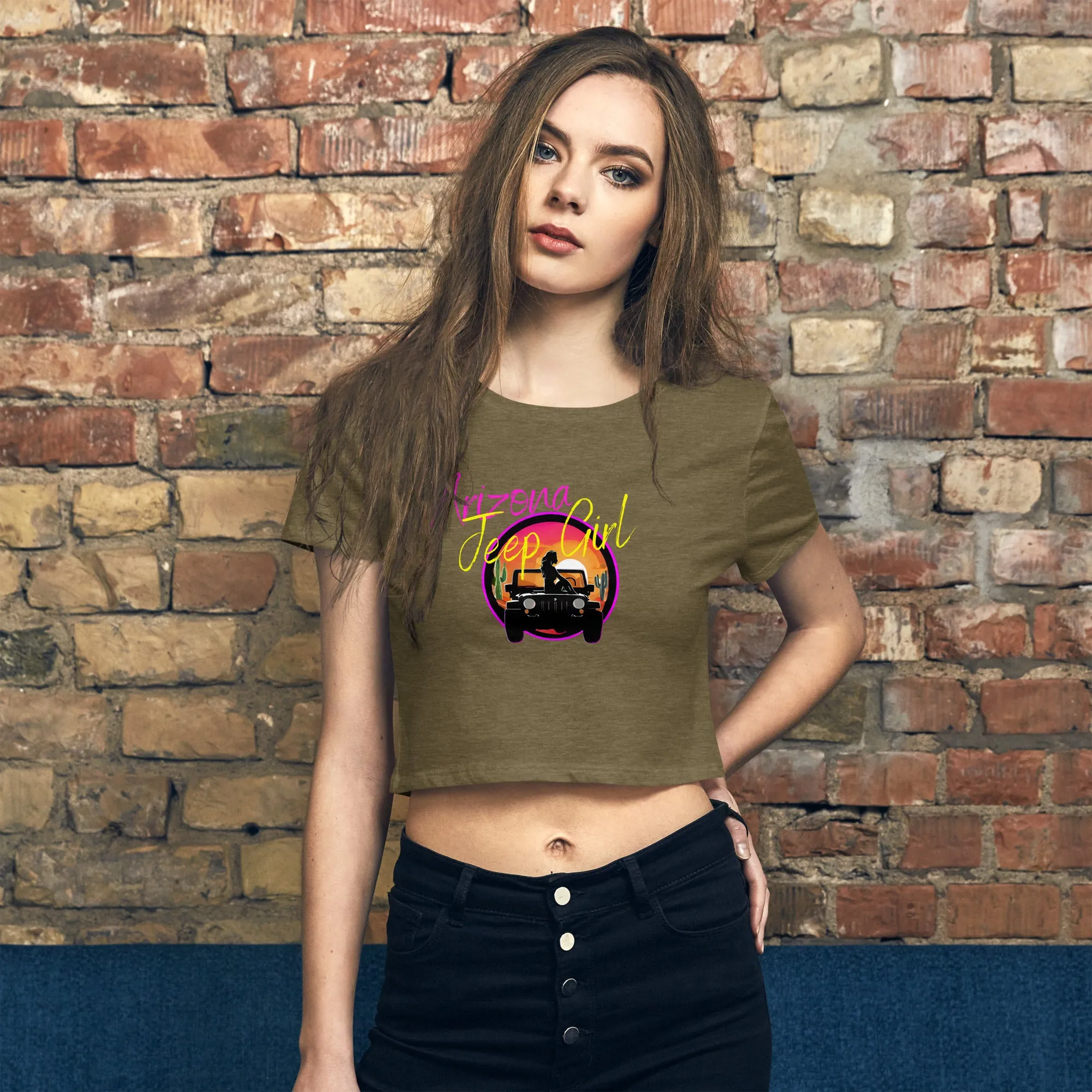 Shoreline Offroad Arizona Jeep Girl Women's Crop Tee