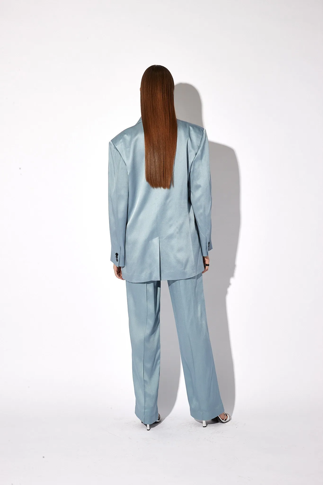 SINGLE BREASTED BLAZER | DUSTY BLUE