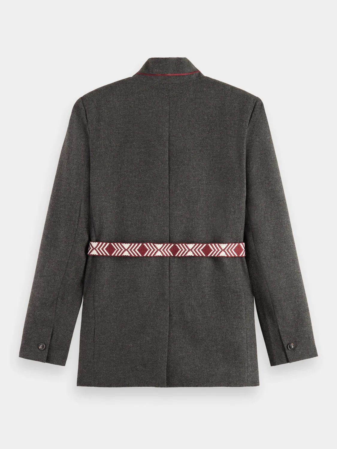 Single-breasted wool blazer