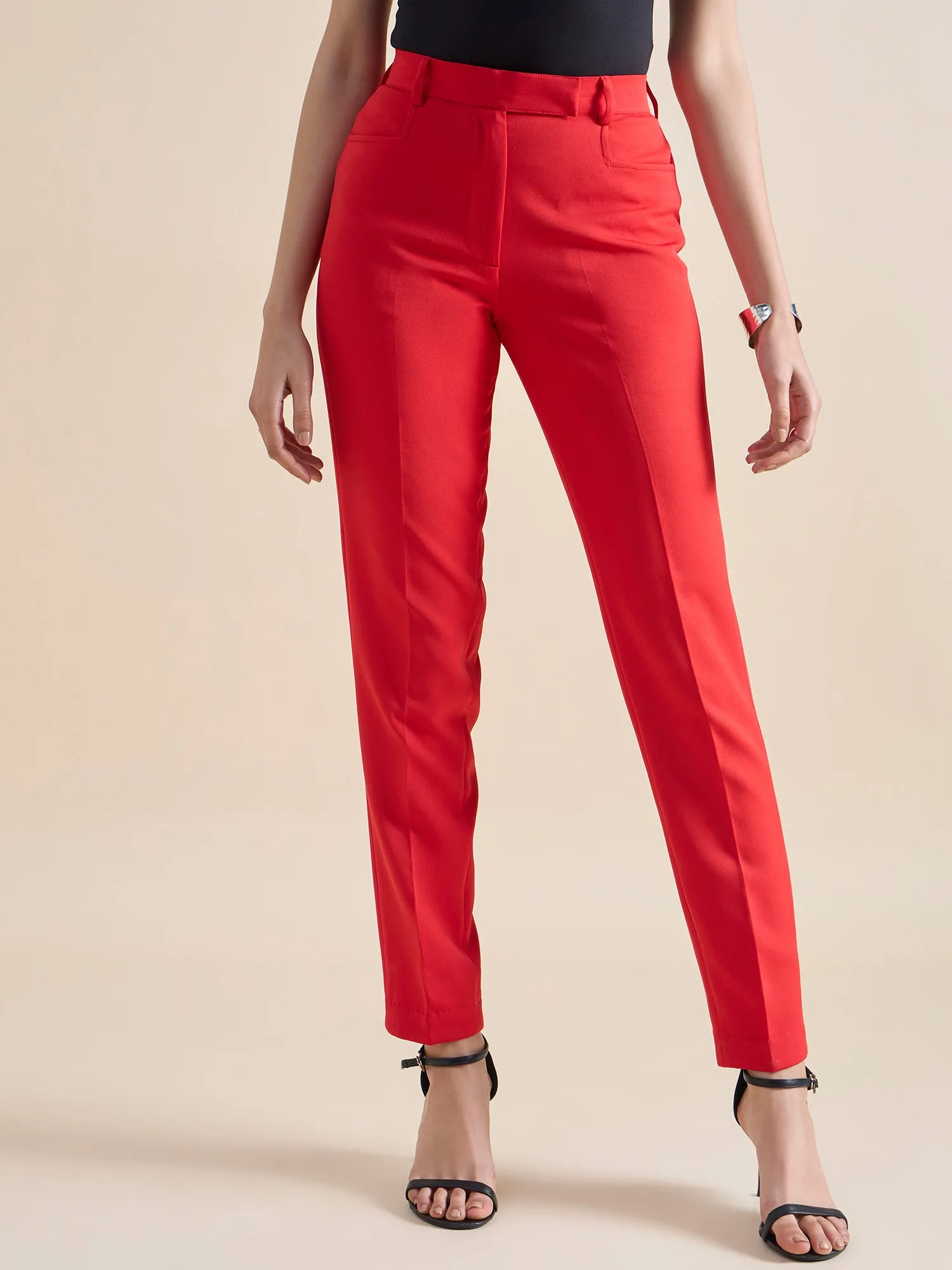 Slim Fit Trouser - Red