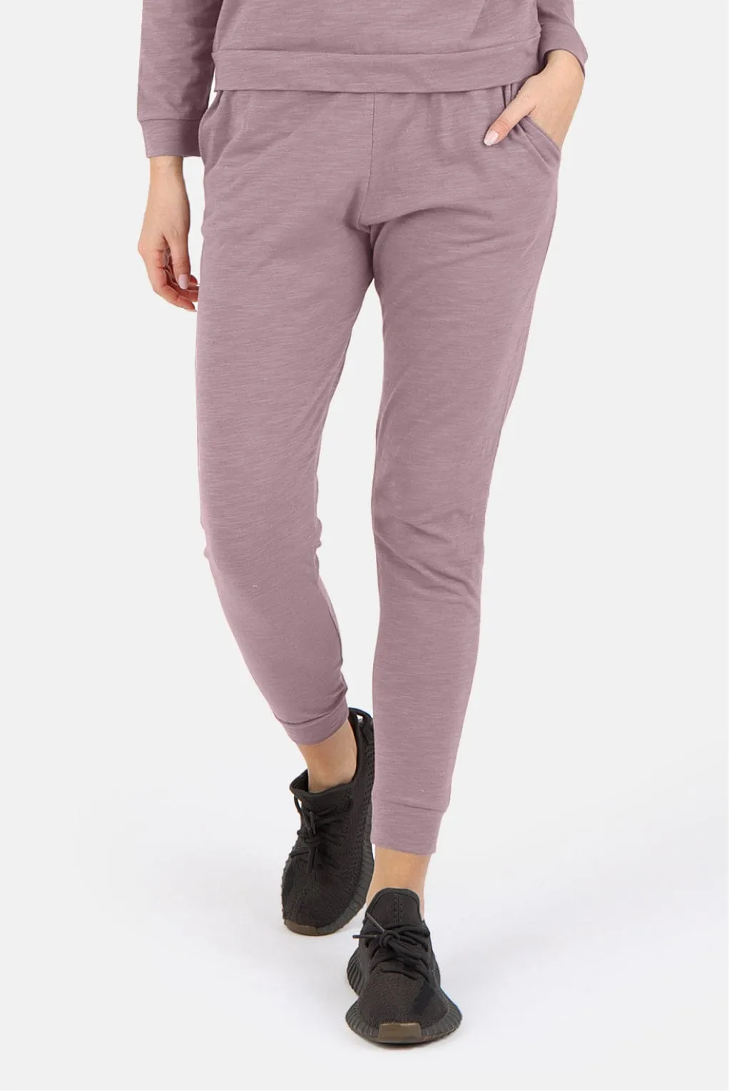 Tegan Cotton Jogger Pant - Dusty Orchid
