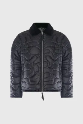 THC Camouflage Shearling Puffer Jacket (Black)