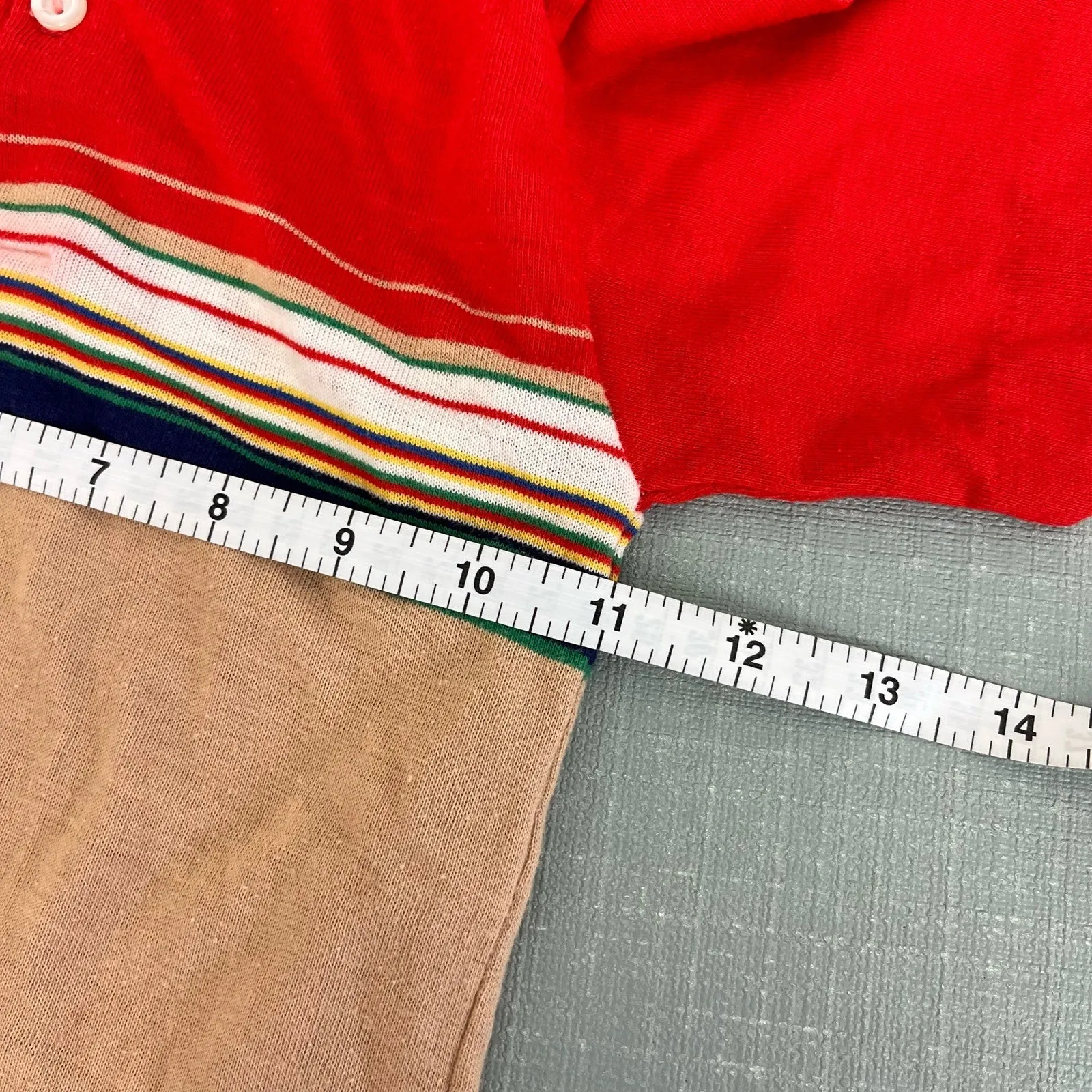 Vintage Red & Ran Short Sleeve Polo Shirt