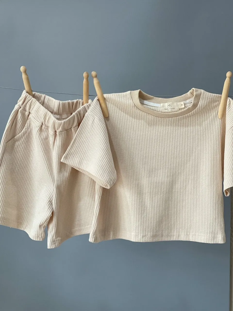 Waffle Cotton Short Set