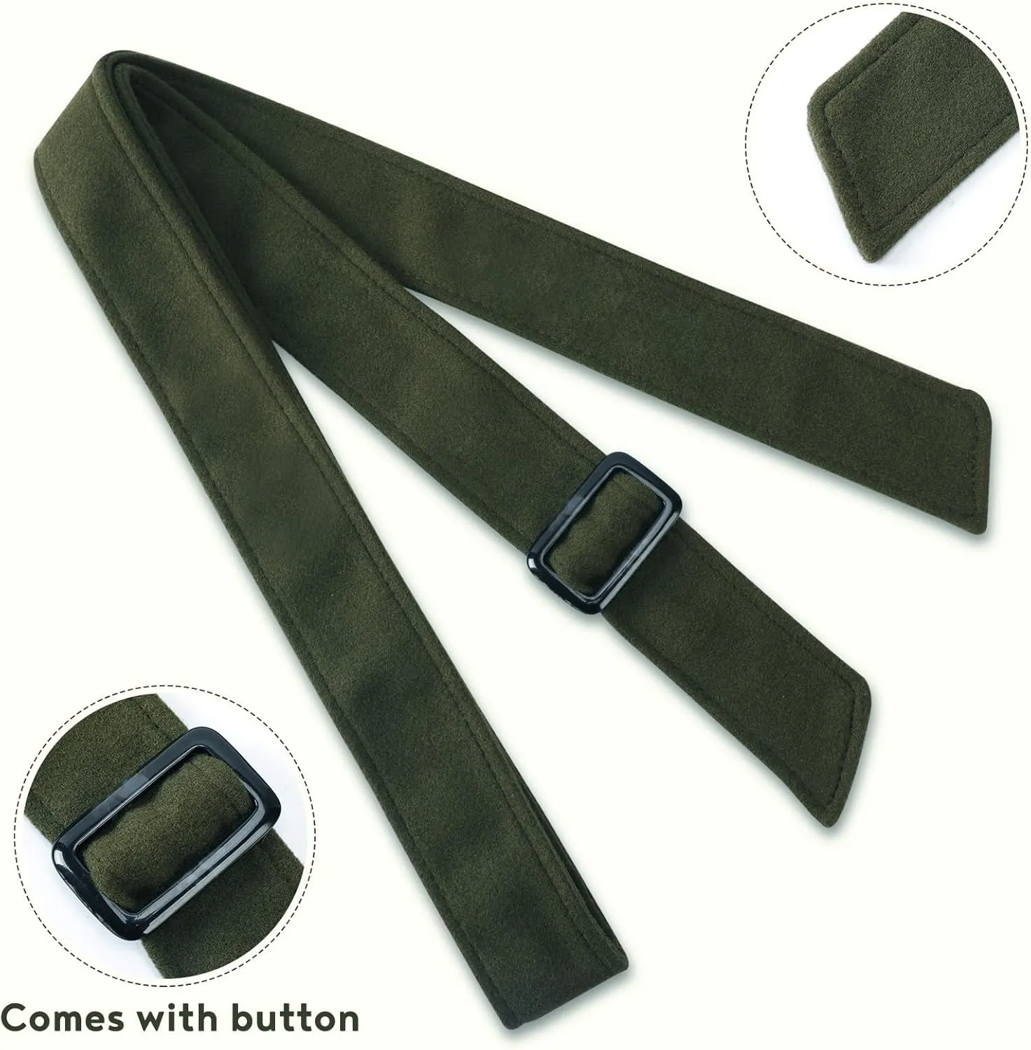Wide Waist Belt Woolen Women Wrap Corset Belts for Overcoat Replacement Belt