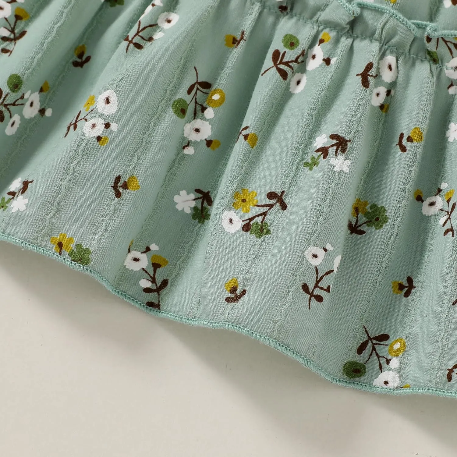 YOUNGER TREE Toddler Girl Dress Baby Girls Summer Clothes Ruffle Sleeve Floral Smock Beach Boho Dresses Sundress